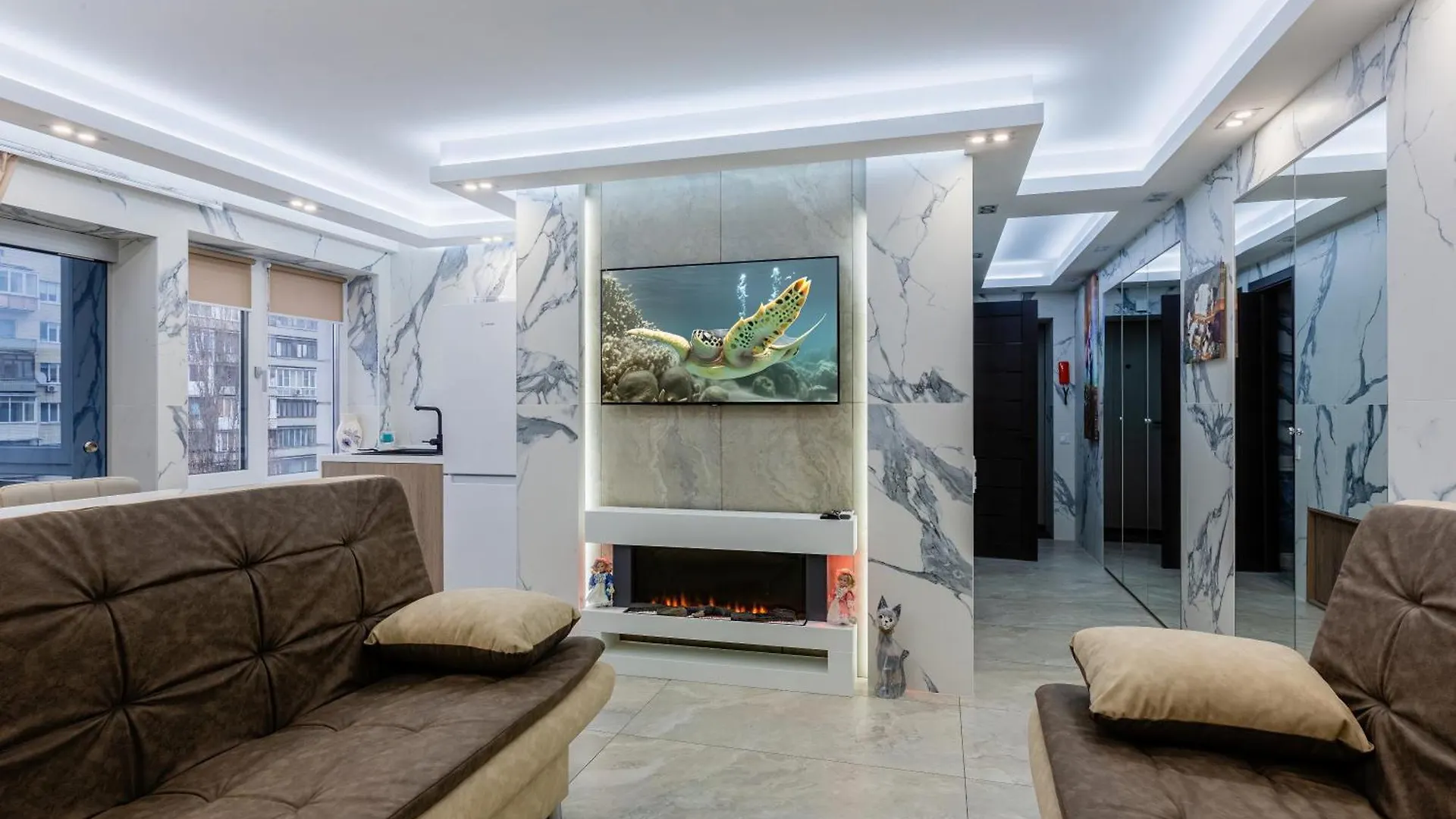 Hammam , Big Jacuzzi ,Sauna , 2 Bedroom , Khrechatik Kiev Ucrânia