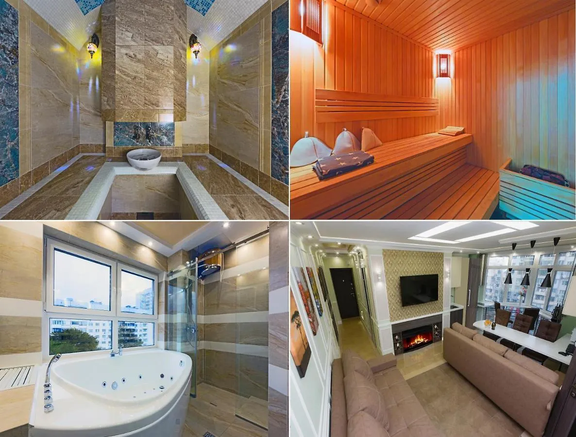 Apartment Hammam , Big Jacuzzi ,Sauna , 2 Bedroom , Khrechatik Kyiv